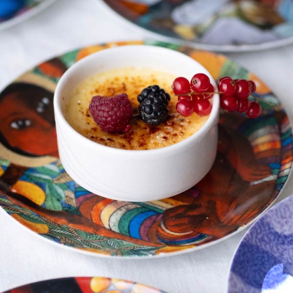 Dessert in Dominican plates