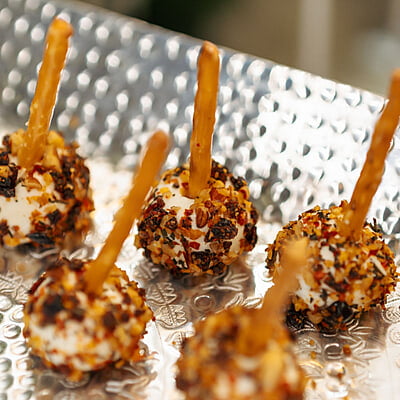 Cranberry Pecan Goat Cheese Truffles 30pc