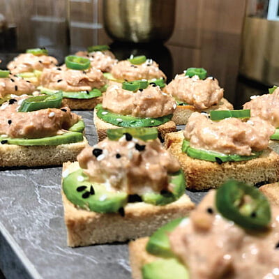 Spicy Tuna Spread Canapé 30pc